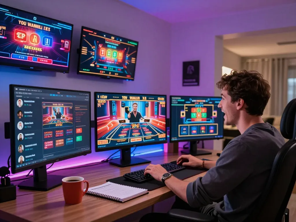 Engaging online gaming scene illustrating the link truy cập Vivu88 experience with vibrant visuals and strategic gameplay.
