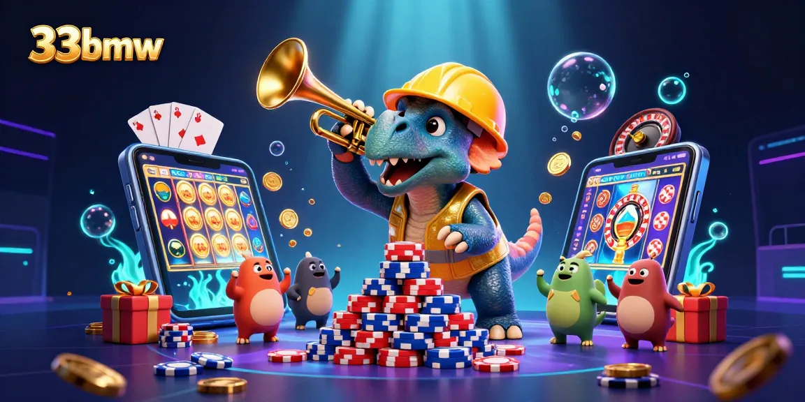 Experience thrilling gameplay with 33bmw's dynamic casino scene featuring vibrant characters and games.