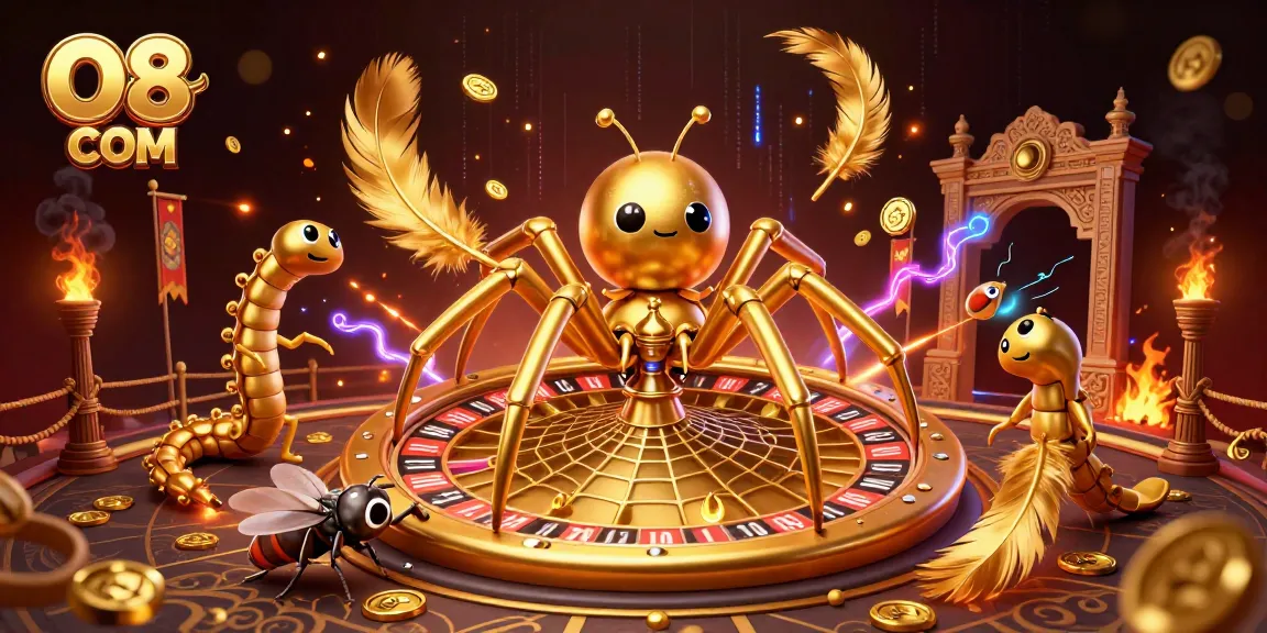 Spin the roulette with O8 COM - a fly nervously bets at a colorful table