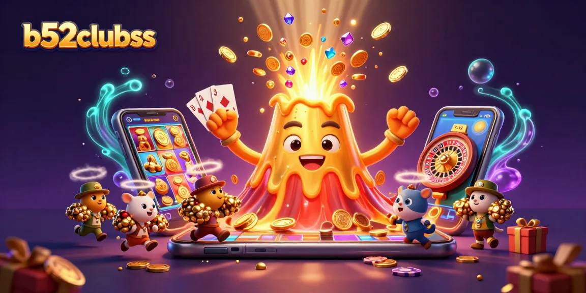 Play thrilling games at b52clubss with dynamic golden volcano and treasure-filled adventure.