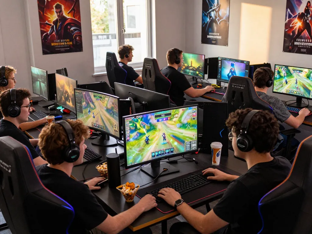 Energetic online gaming atmosphere with diverse players enjoying MM88 gaming.
