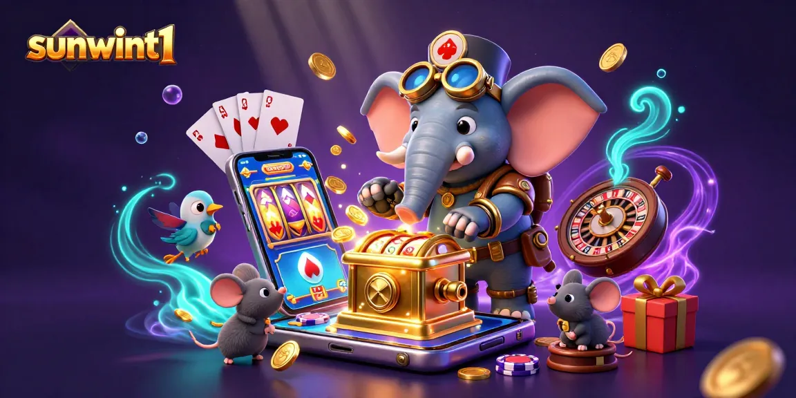 Engage with sunwint1 to enjoy thrilling gameplay with a dynamic steampunk casino theme.