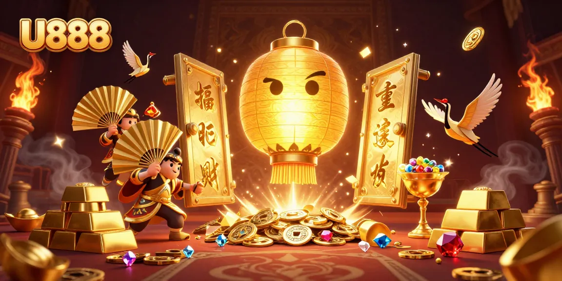 U888's vibrant casino adventure with golden treasures and lucky symbols in stunning 3D.