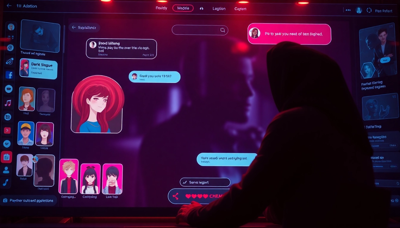 Engaging visual representation of the best nsfw ai platforms with character interactions and customization options.