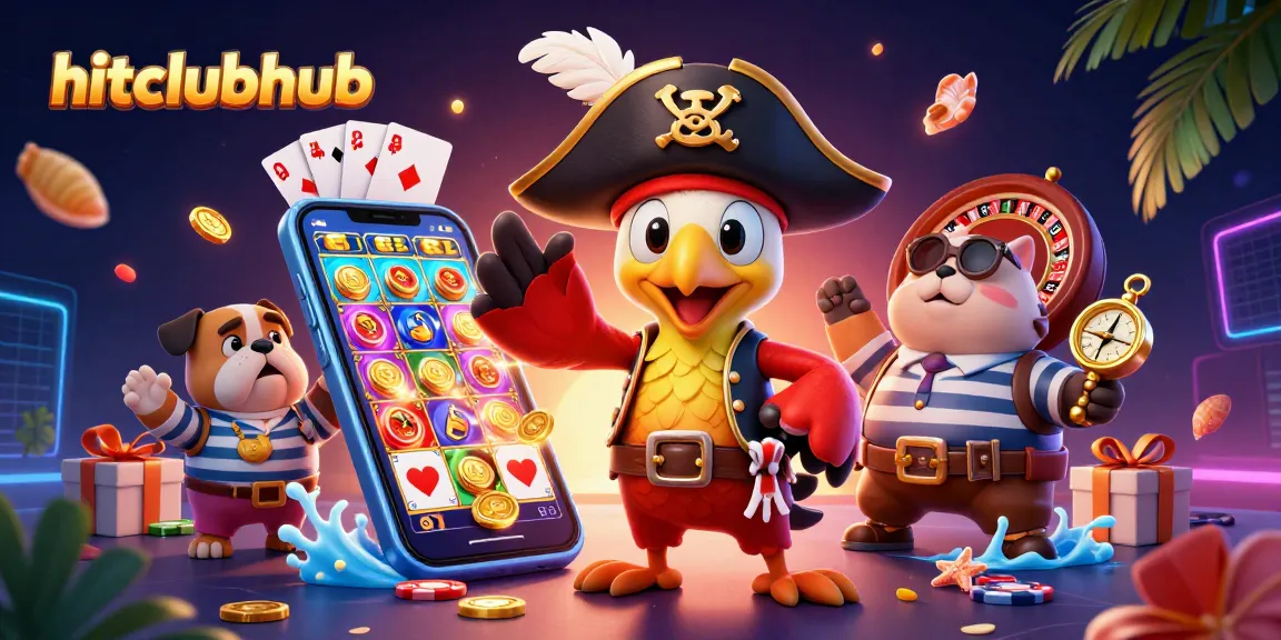 Experience thrilling gameplay in hitclubhub with engaging characters amidst dynamic casino elements.