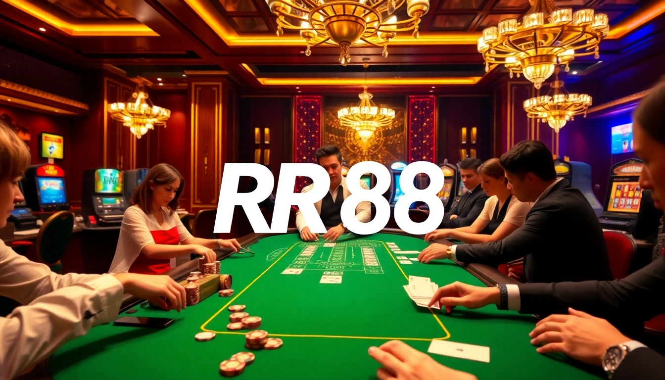 Players engaging at the RR 88 casino table, enjoying a thrilling live dealer experience.