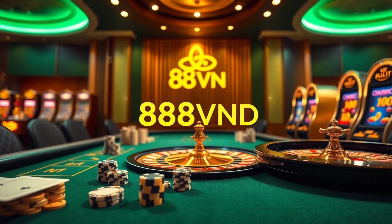 Experience the thrill of winning big at 888VND Casino with vibrant gaming visuals.