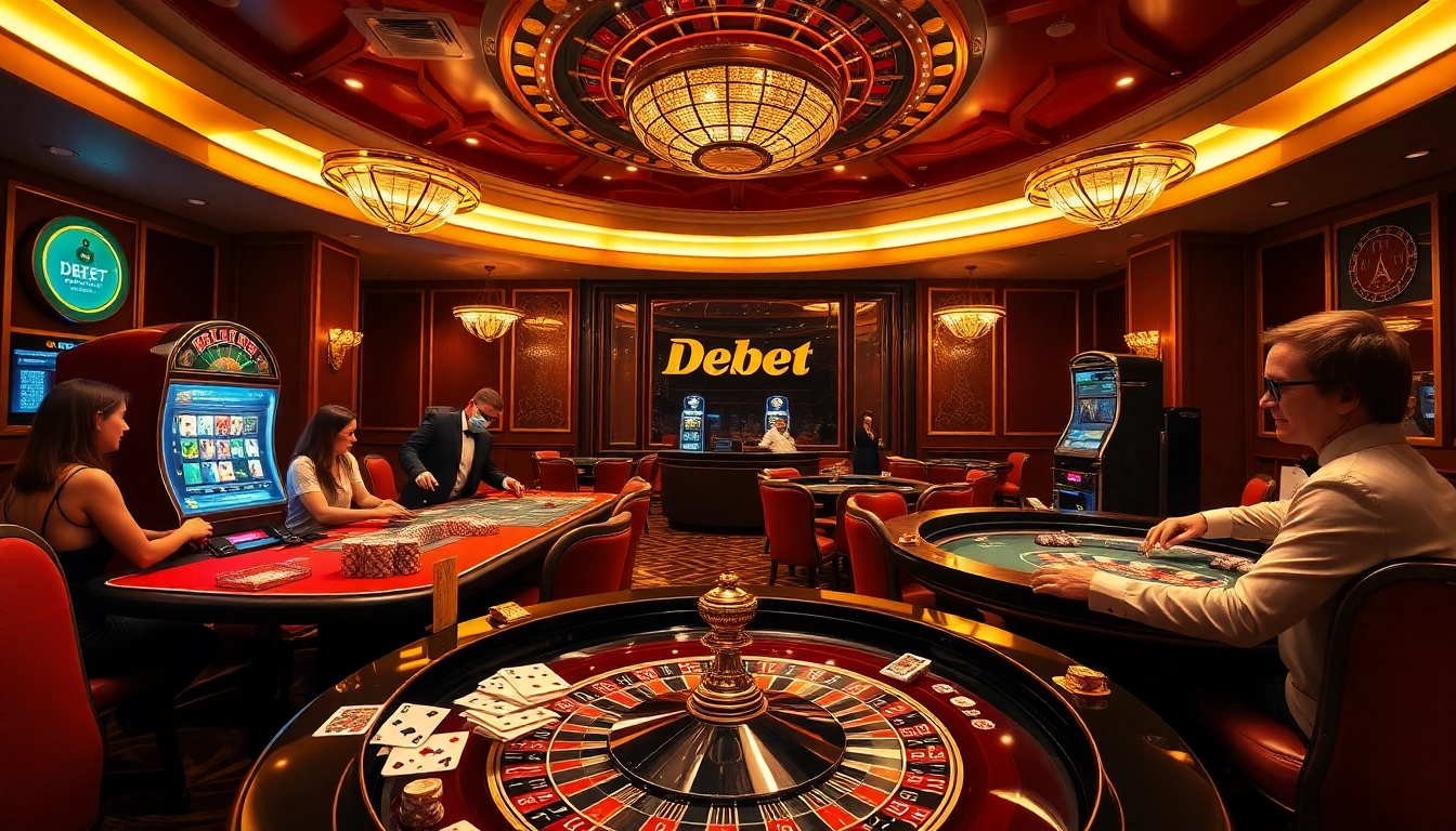 Experience the thrill of gaming at https://debet.br.com/ with vibrant tables and excited players.
