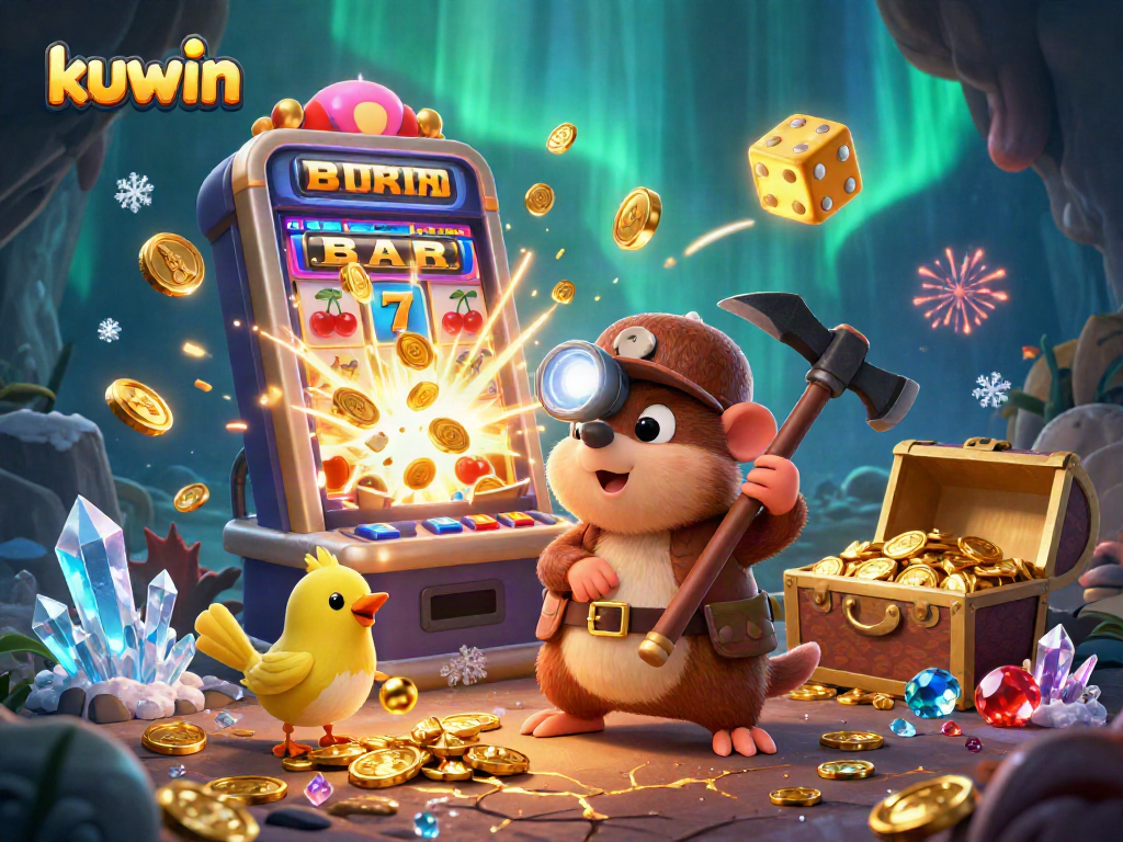 Kuwin players enjoying an immersive casino experience with vibrant slot machine action and engaging game elements.