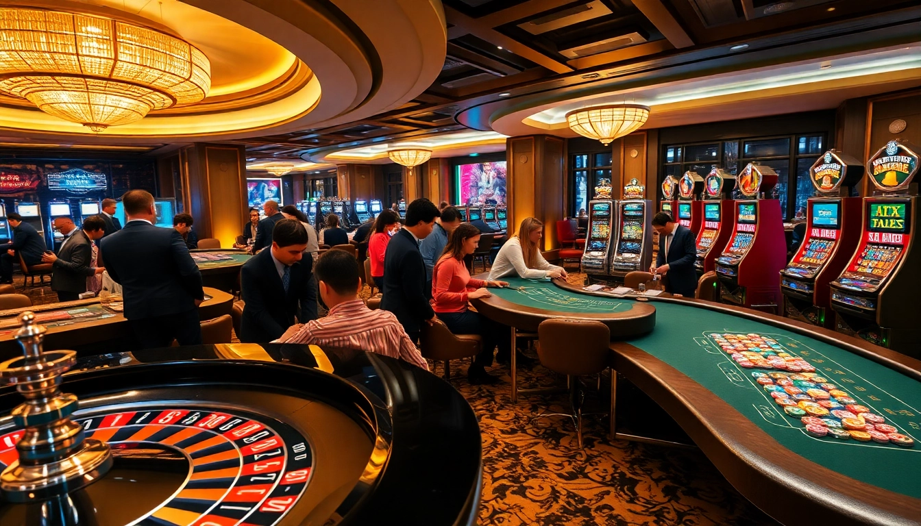 Experience high-stakes gaming at https://debet.jp.net/ with vibrant roulette, poker, and slot machines in a luxury casino.