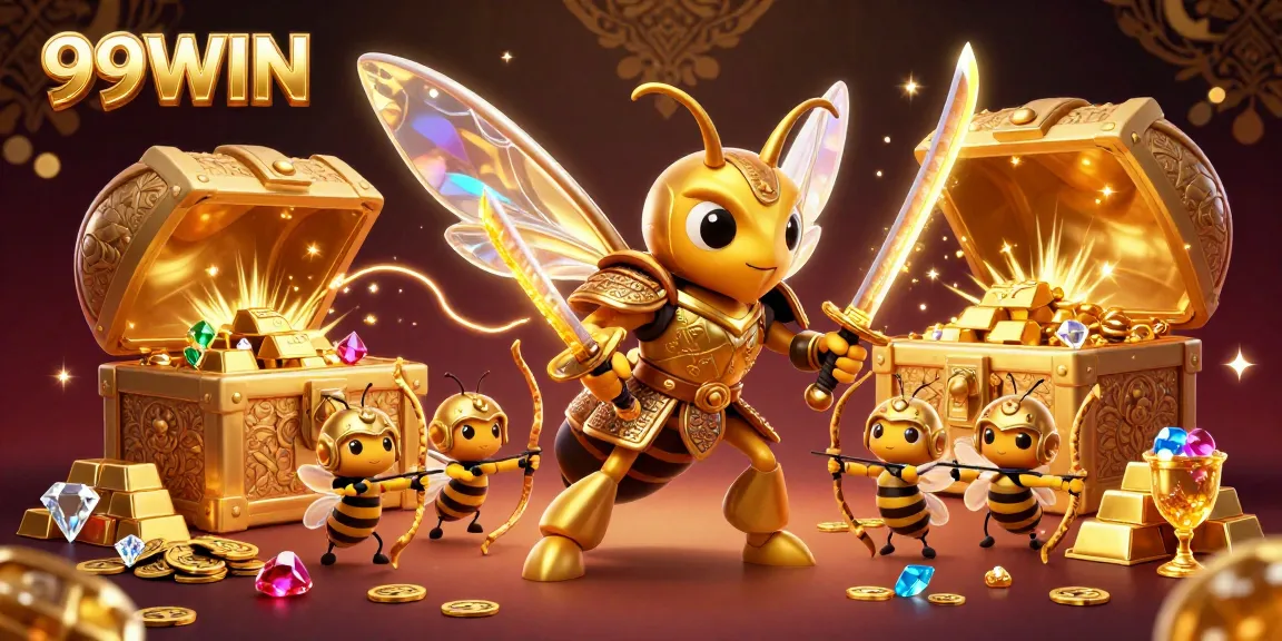 Experience the thrill of winning at 99WIN, featuring a vibrant 3D casino illustration with exciting game elements.