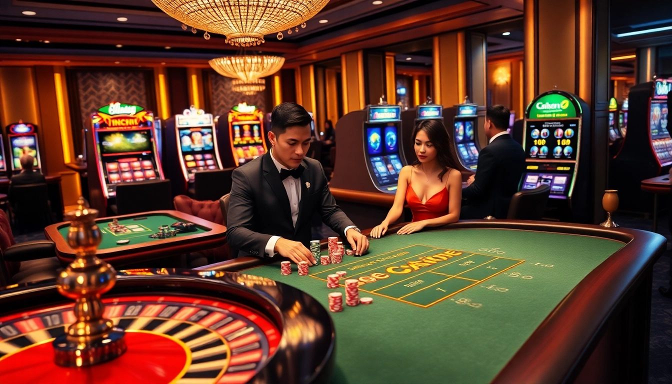 Experience MM 88 with vibrant casino tables, elegant players, and exciting betting options.