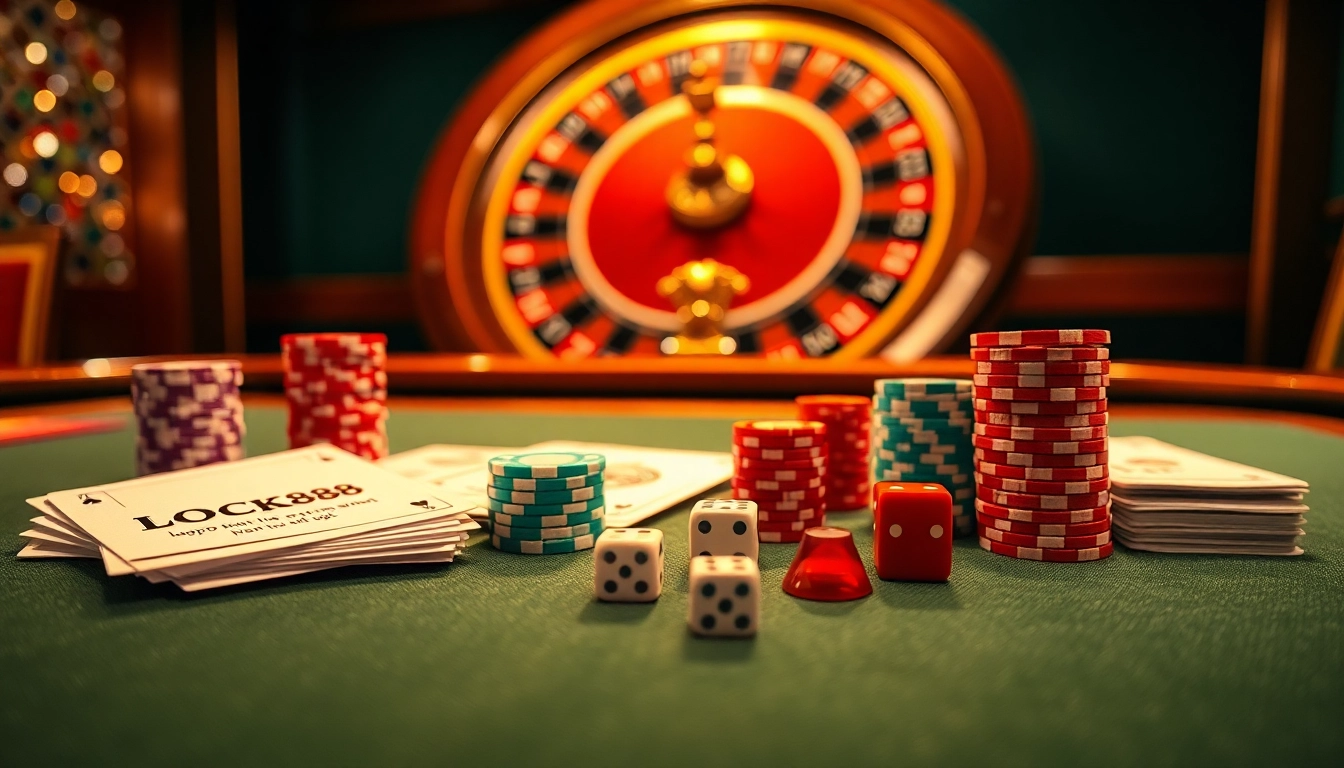 Engage in thrilling gaming action at nhà cái lucky88 with vibrant casino tables and roulette excitement.
