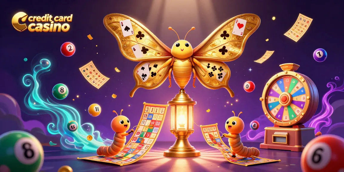 Explore a vibrant scene at a credit card casino with dynamic gaming elements and animated characters.