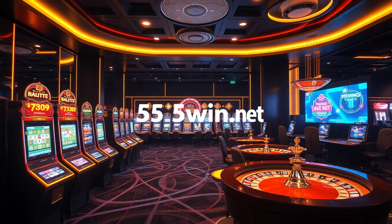 Experience the excitement of online gambling at 555winz.net with vibrant casino games and elegant design elements.