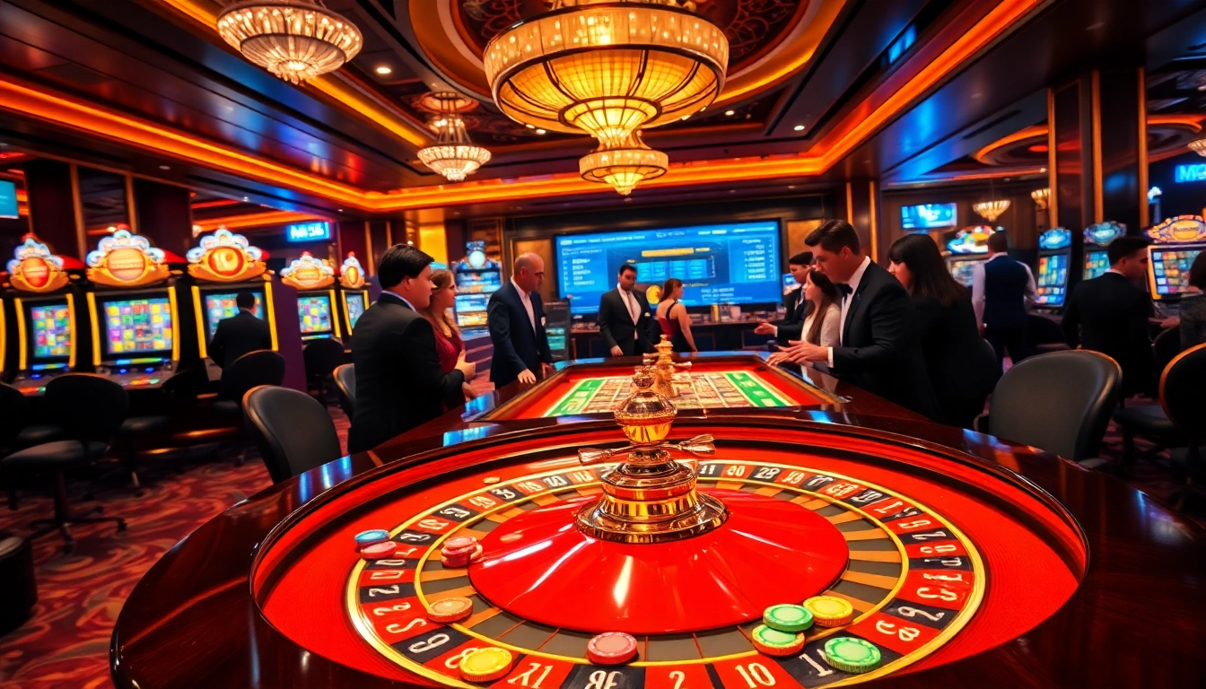 Experience excitement at https://mubet.me/ with high-stakes roulette and vibrant casino atmosphere.