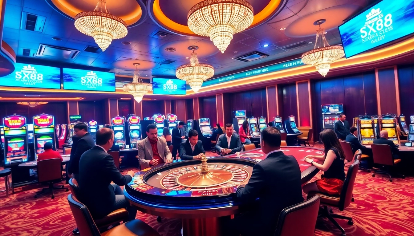 Engage with casino excitement at https://xx88.moe/ featuring vibrant gaming tables and slot machines.