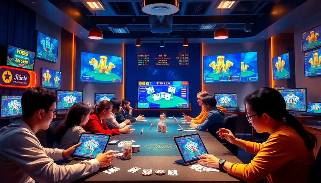 Topgamebaidoithuong.mx online gaming scene with vibrant card game action.