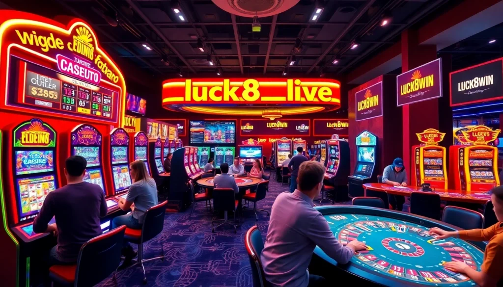 Experience thrill at luck8win.live with vibrant online casino gaming.