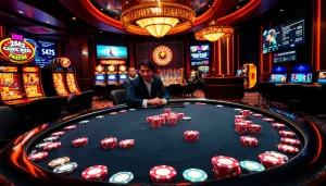 Engaging poker action with chips and a vibrant atmosphere at https://sv88s.pro casino.