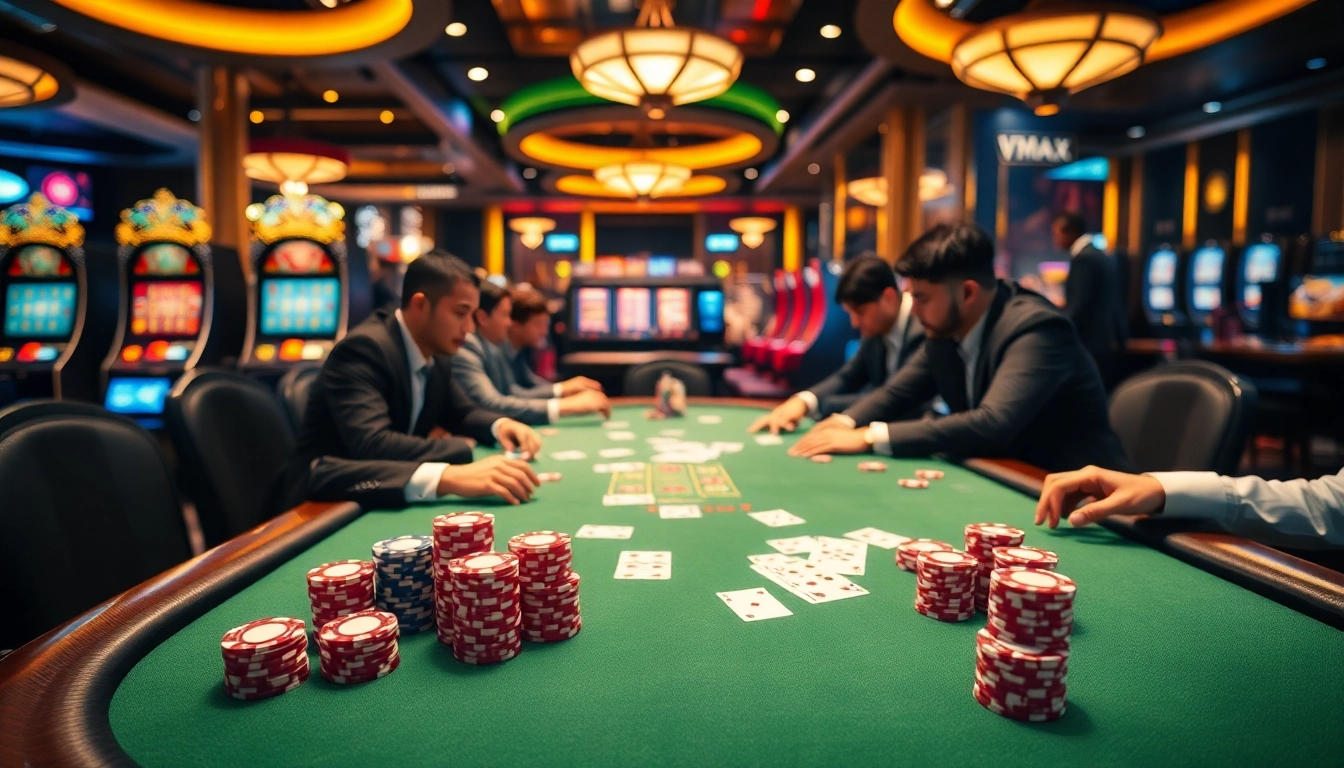 Engage in high-stakes poker action at https://vmax.jp.net/, enjoying the thrill of a luxurious casino experience.
